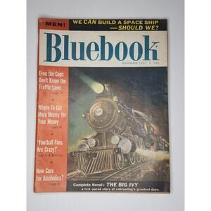 1955 Blue Book Pulp / Magazine Nov. IVRR 966 Steam Locomotive Adventure SKU M408